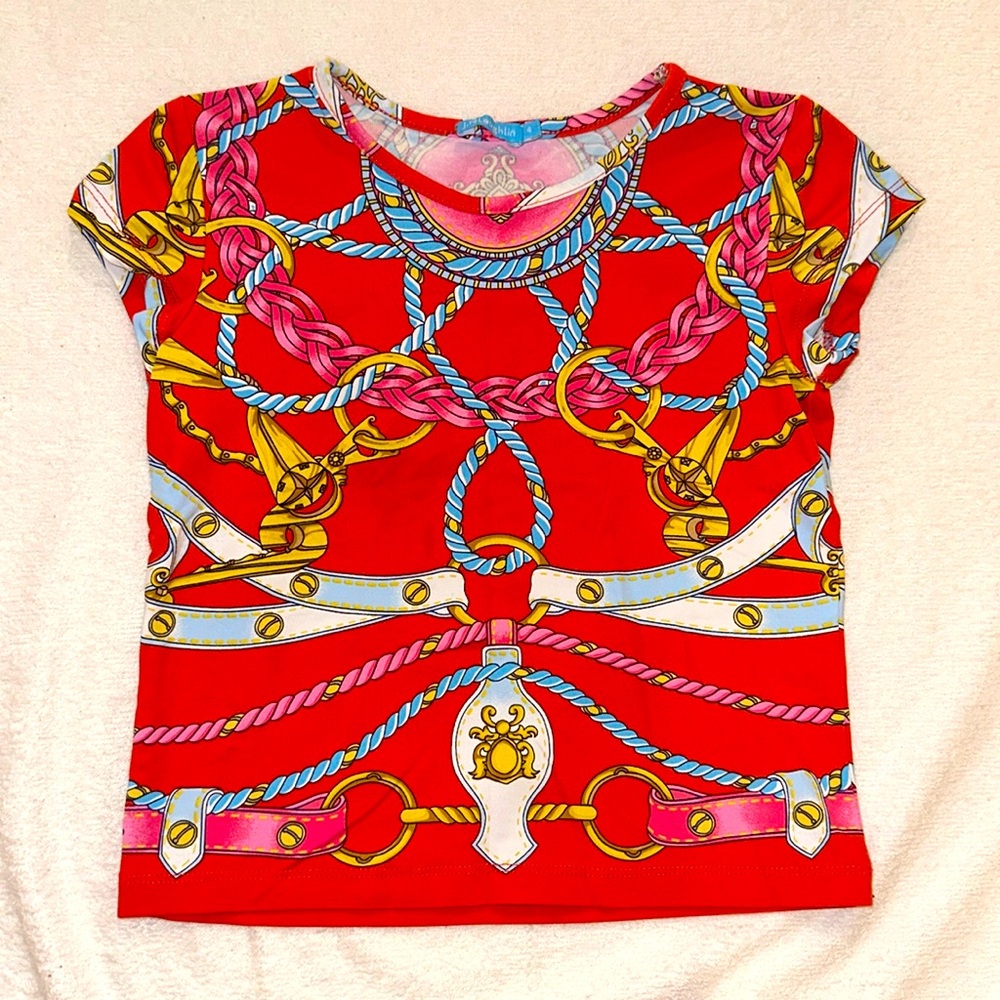 EUC Gorgeous J. McLaughlin Girls Signature Tee size 4T